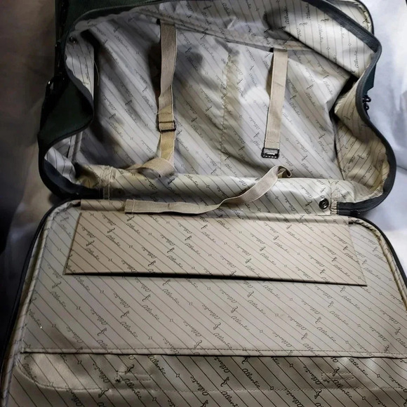 Atlantic Vintage Luggage Tote Forest Green Color - Picture 7 of 8